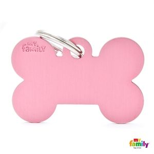 [8953] Médaille Os rose Basic (L) - MyFamily