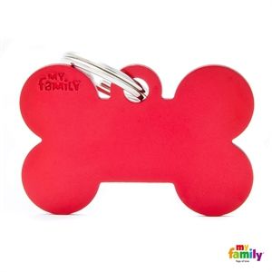 [8955] Médaille Os rouge Basic (L) - MyFamily