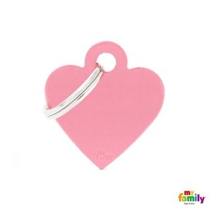 [8968] Médaille Coeur rose Basic (M) - MyFamily