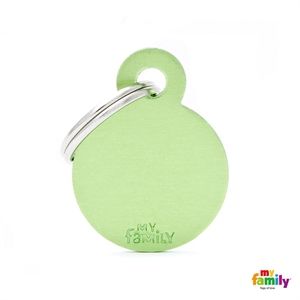 [8981] Médaille ronde vert Basic (M) - MyFamily