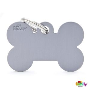 [8986] Médaille Os gris Basic (L) - MyFamily