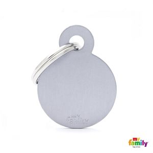 [9011] Médaille ronde gris (M) - MyFamily