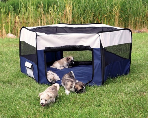 [9449] Enclos pour lapins/chiots bleu et gris - Trixie