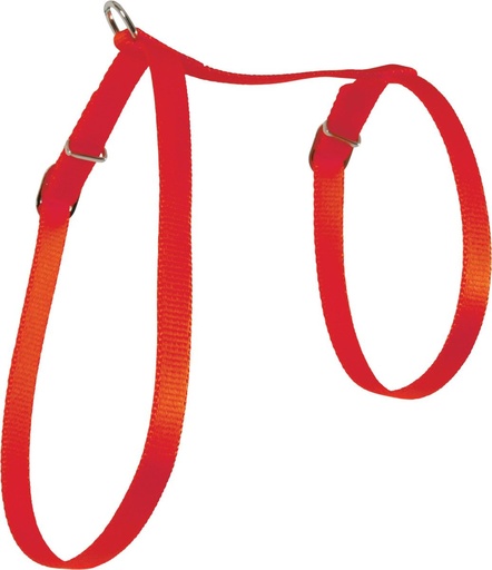 [9591_17266] Harnais Nylon chat (Rouge) - Zolux