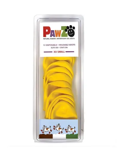 [9670] Bottes Pawz XXS jaune x 12