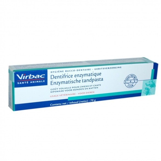 [9823] Dentifrice Enzymatique goût poulet (70 g) - Virbac