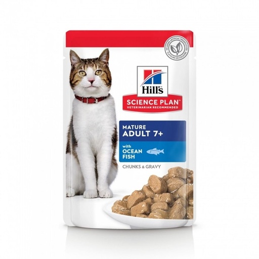 [4056] Feline Mature Sachet repas Poisson (85 g) - Hill's Science Plan