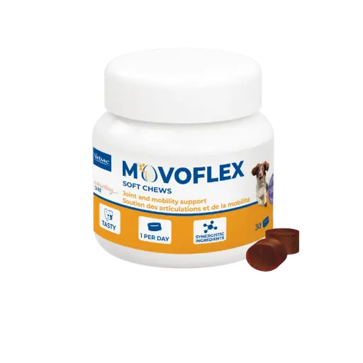 [56114] Movoflex M : Complément articulaire pour chien de taille moyenne (30 bouchées) - Virbac