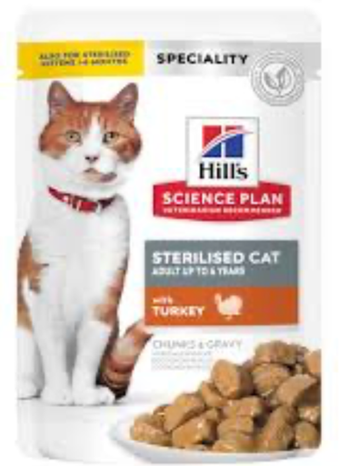 [56128] Feline sterilised cat dinde sachet repas (85 g) - Hill's