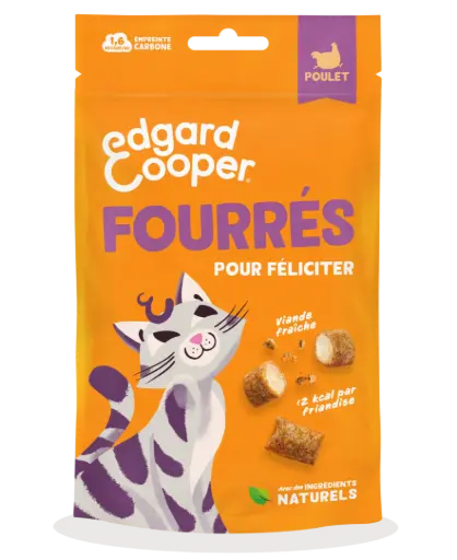 [56133] Friandises chat fourrées au poulet (60 g) - Edgard & Cooper