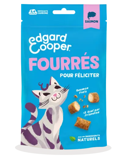 [56134] Friandises chat fourrées au saumon (60 g) - Edgard & Cooper