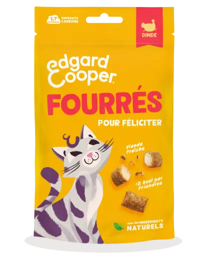 [56135] Friandises chat fourrées au dinde (60 g) - Edgard & Cooper