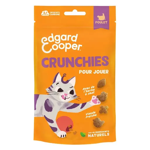 [56136] Friandises chat crunchies au poulet (50 g) - Edgard & Cooper