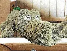 [J25020001] Jouet chien peluche crocodile (XXL) - Vadigran