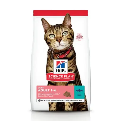 [J25020012] Feline Adult Light au thon (3 kg) - Hill's Science Plan