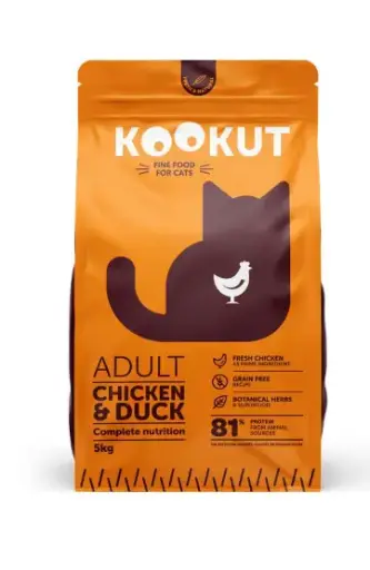 [J25030076] Poulet & canard pour chat (5 kg) - Kookut