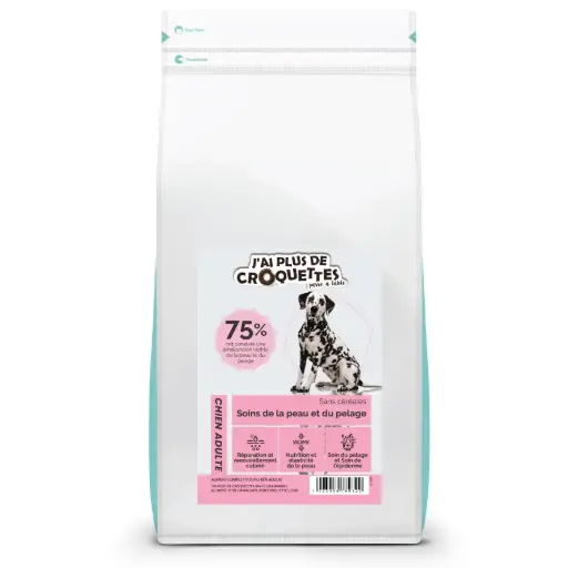 [J25040007] Chien adulte soins de la peau et du pelage (1.5 kg) - J'ai plus de croquettes