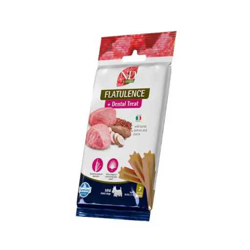 [J25040020] Dental Treat Vet Flatulence Quinoa Chien adulte Mini (60 g) - Farmina