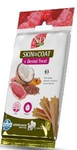 [J25040047] Dental Treat Vet Quinoa Skin&Coat Canard Chien adulte Medium/Maxi (110 g) - Farmina