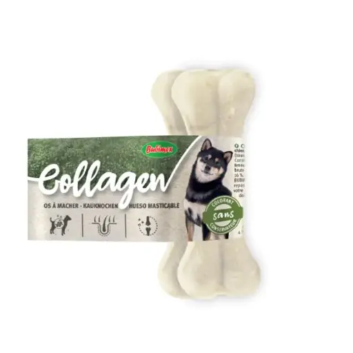[J25040137] Os de collagènes pressés pour chien (11 cm x 2) - Bubimex