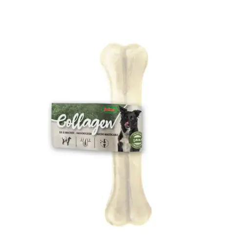 [J25040139] Os de collagène pressé pour chien (17 cm) - Bubimex