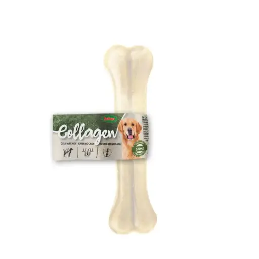 [J25040140] Os de collagène pressé pour chien (21 cm) - Bubimex