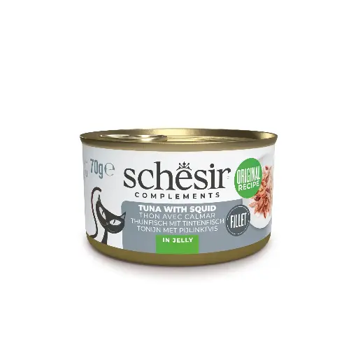 [J25040173] Boite de pâtée pour chat - "Thon avec Calamars" (70 g) - Schesir