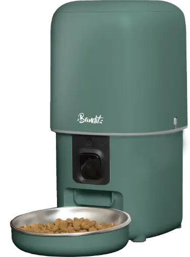 [J25050108] Distributeur de croquettes vert - Bandit