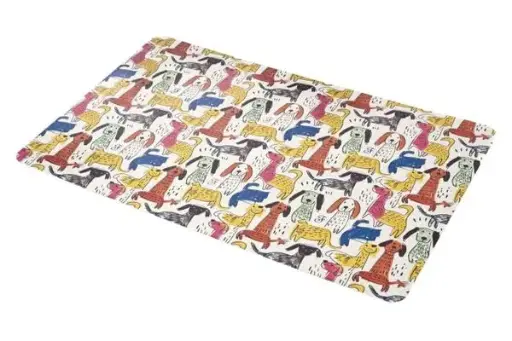 [J25050147] Tapis pour bols chiens naifs - Ferribiella