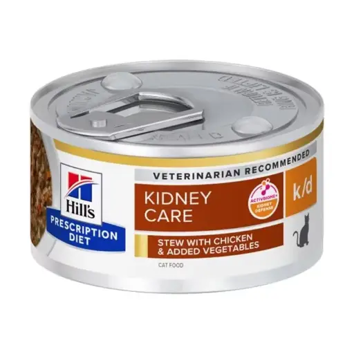 [J25060015] Boîte Feline k/d mijoté poulet (12 boîtes 82 g) - Hill’s Prescription Diet