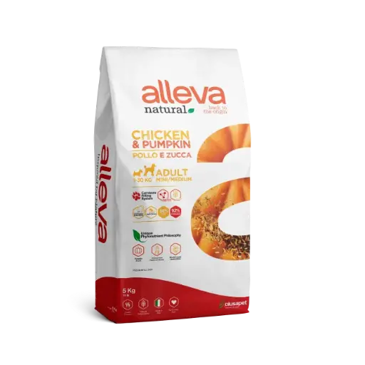 [J25060125] Poulet & Potiron Chien Adulte mini/medium (5 kg) - Alleva