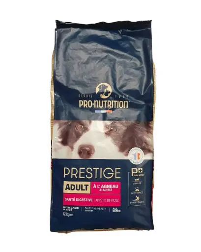 [J25060145] Prestige Chien Exigent agneau & riz (12 kg) - Pro-Nutrition 
