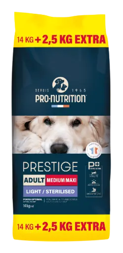[J25070048] Prestige Chien Light Medium (16.5 kg) - Pro-Nutrition