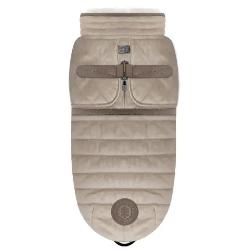 Doudoune ajustable avec fourrure beige Gunnar - Milk&Pepper