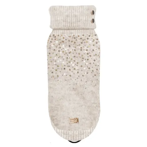 Pull beige pluie de sequin Wilma - Milk&Pepper