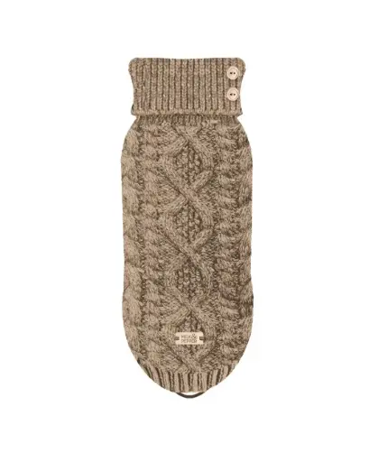 Pull torsade marron Connor - Milk&Pepper