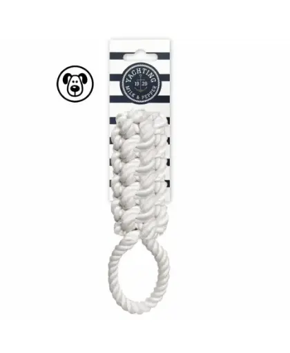 [J25090049] Jouet chien Petit Cabestan blanc - Milk&Pepper