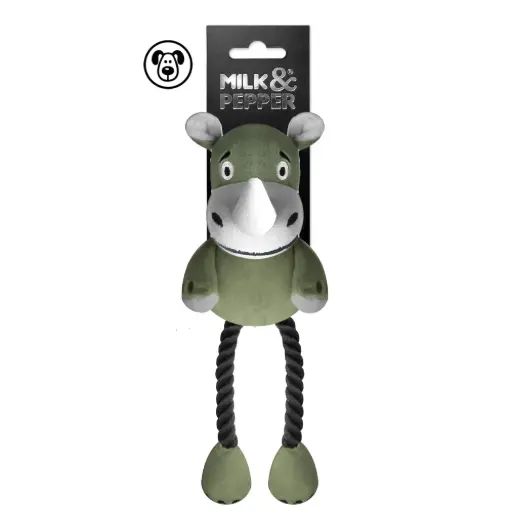 [J25090063] Peluche chien rhinocéros Sekou - Milk&Pepper
