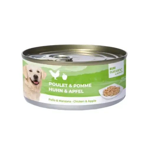 [J25100030] Boîte chien Bubi Nature poulet et pomme (150 g) - Bubimex