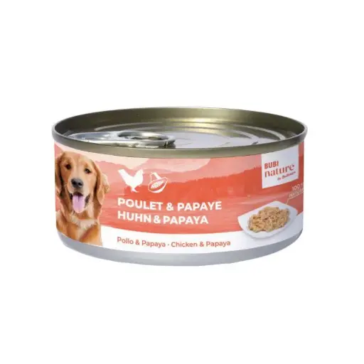 [J25100031] Boîte chien Bubi Nature poulet et papaye (150 g) - Bubimex