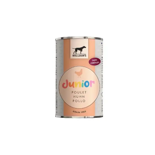 [J25100039] Pâtée pour chiot Junior au poulet (395 g) - William's