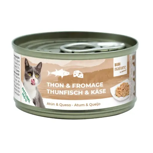 [J25100049] Boîte chat Bubi Nature thon et fromage (70 g) - Bubimex