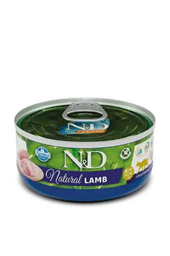 [J25100073] Chat adulte boite océan N&D Natural Agneau (140 g) - Farmina