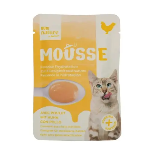 [J25100091] Sachet chat Bubi Nature mousse poulet (50 g) - Bubimex
