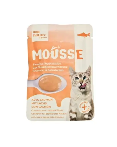 [J25100093] Sachet chat Bubi Nature mousse saumon (50 g) - Bubimex