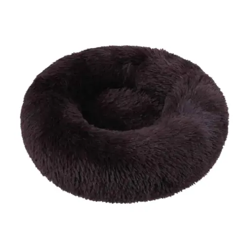 [J25110235] Corbeille ronde moelleuse chocolat (Taille 90) - Wouapy