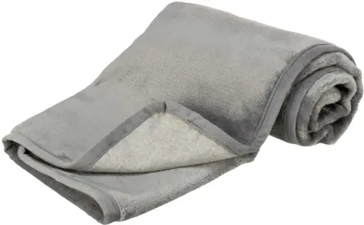 Couverture Levy en peluche gris - Trixie