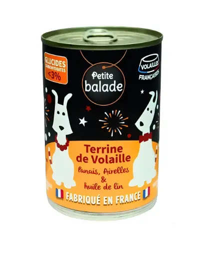 [J25120021] Boite de Terrine de Volaille aux panais (400 g) - Petite balade